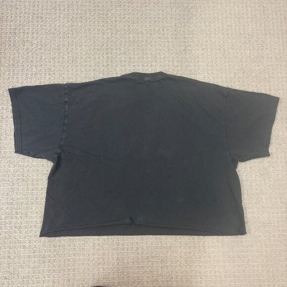 Liquid Blue Shirt Black Crewneck Scary Clowns Trashec Boxy Cutoff Cropped 2011 - Picture 2 of 14